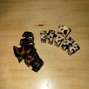 Two Medium Teleties Hair Clips